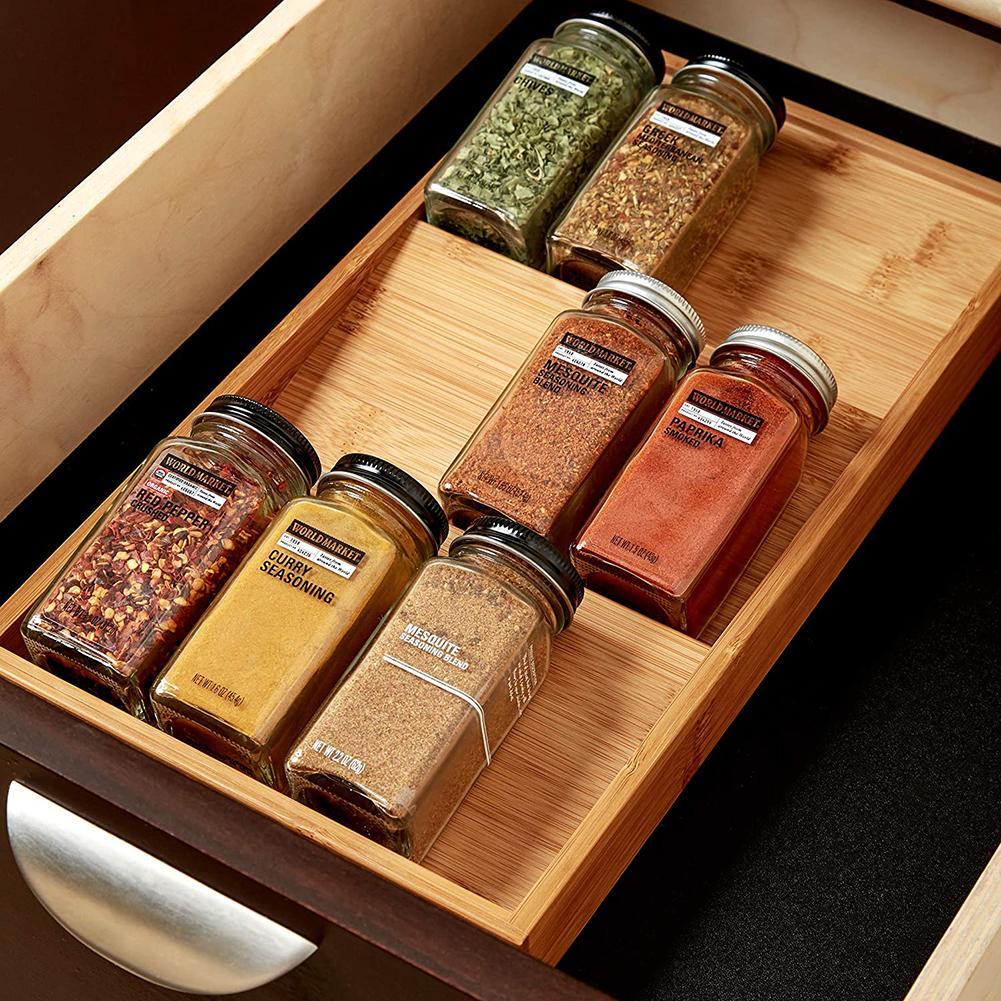 Seasoning Rack Drawer Type Seasoning Rack Kitchen Seasoning Bottle Rack Organizing Rack - Image 2