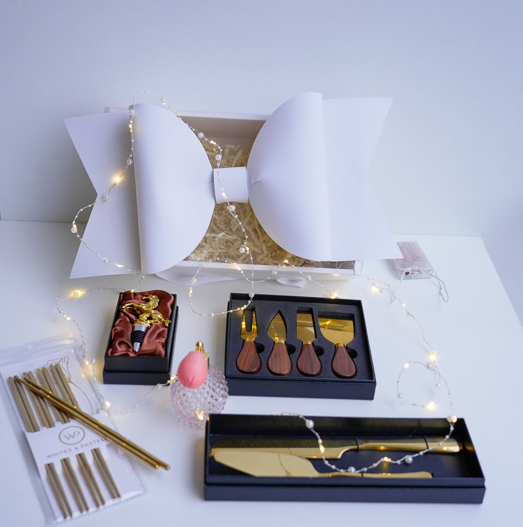 Wine & Cheese Gift Hamper in a Bow Box – 4 Curated Sets - Image 8