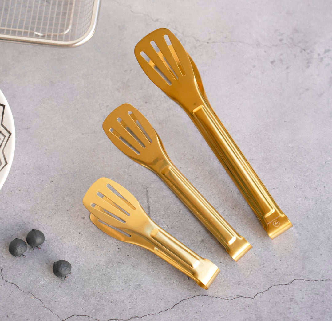 Classic Multipurpose Tong | 4 sizes | Gold & Silver | Stainless Steel - Image 9