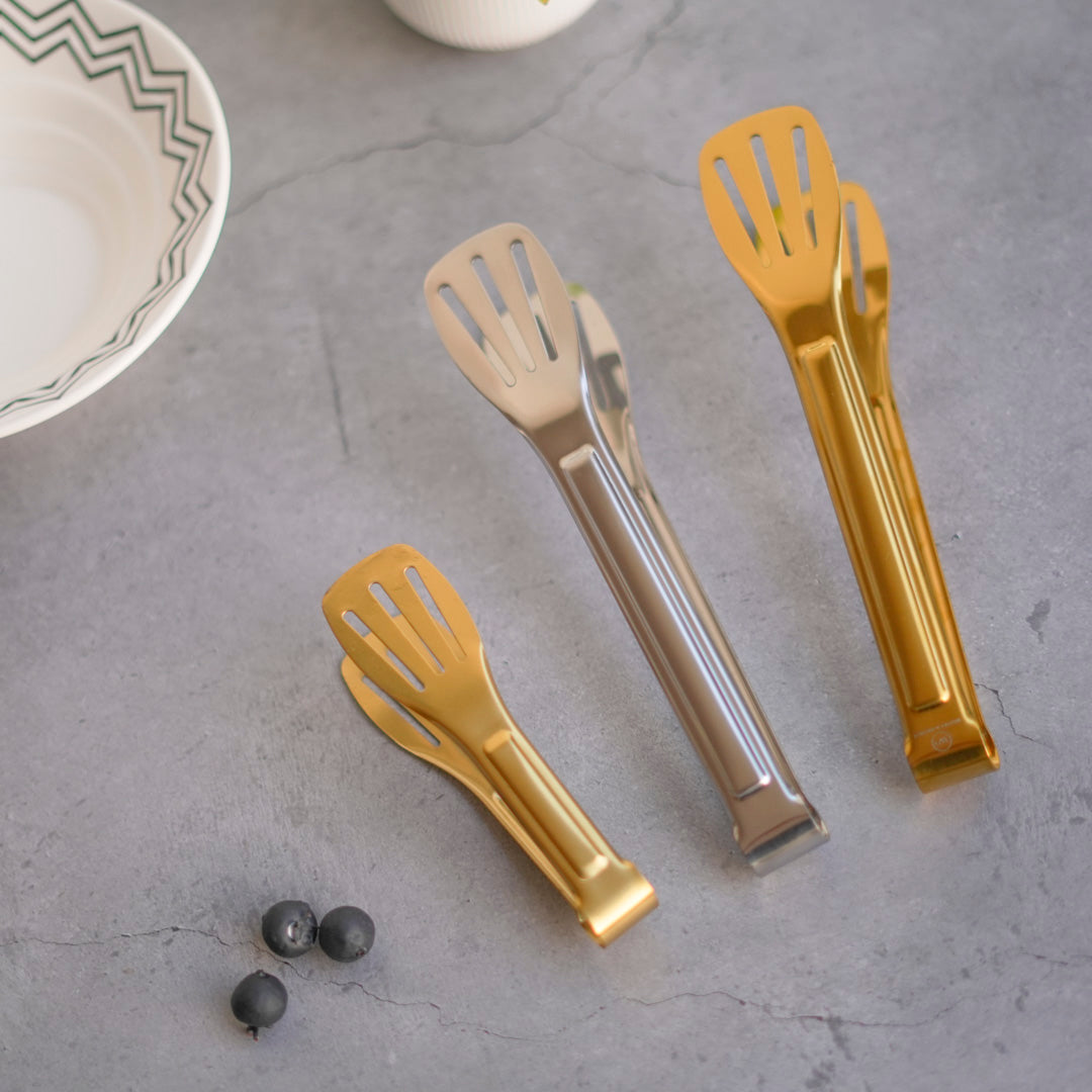 Classic Multipurpose Tong | 4 sizes | Gold & Silver | Stainless Steel - Image 37