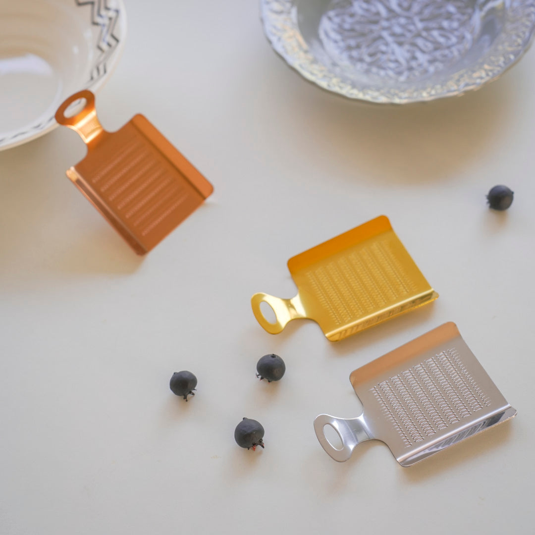 Mini Grater for Ginger, Garlic & Lemon Zest | Stainless Steel | Gold | Silver | Rose Gold - Image 4