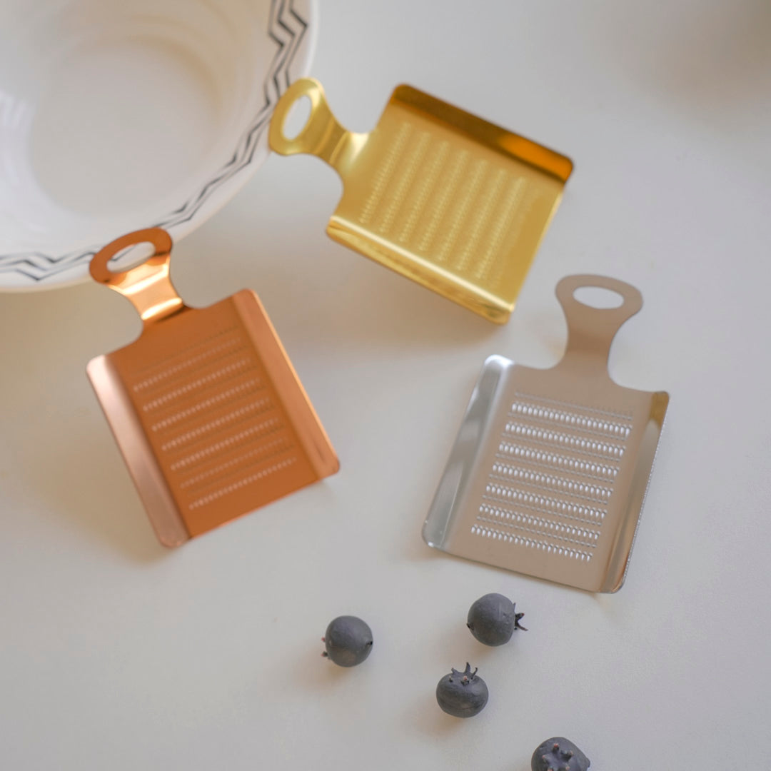 Mini Grater for Ginger, Garlic & Lemon Zest | Stainless Steel | Gold | Silver | Rose Gold - Image 11