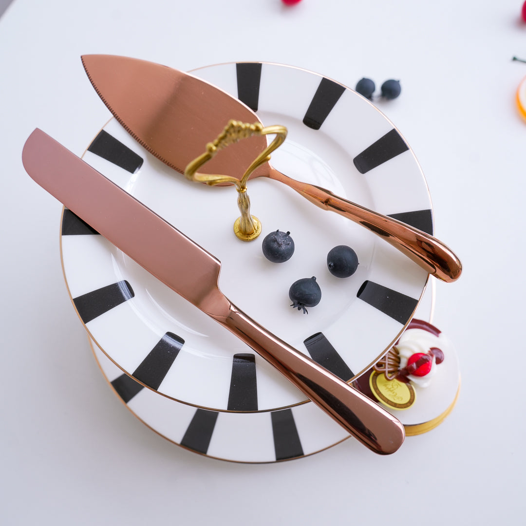 Cake Shovel and Knife Set - Gold, Silver & Rose Gold option - Image 2