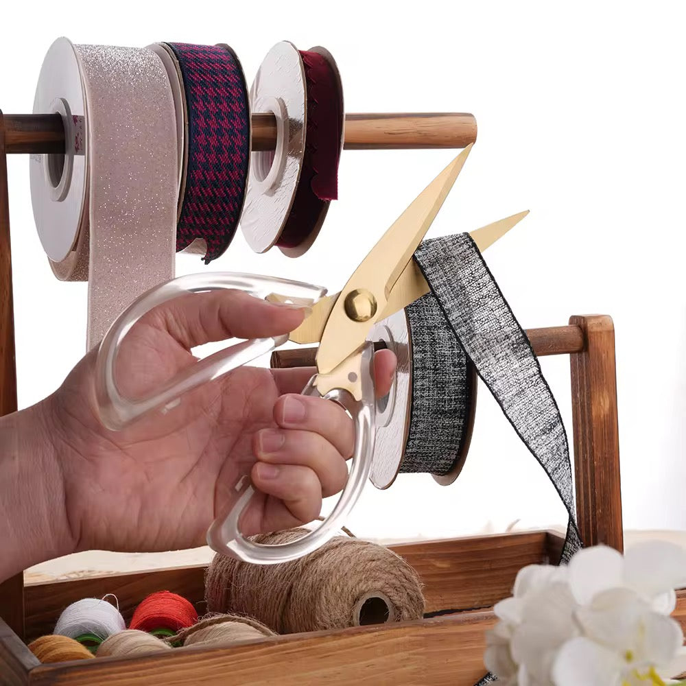 Gold Scissors with Acrylic Handle | Luxury Stainless Steel - Image 3