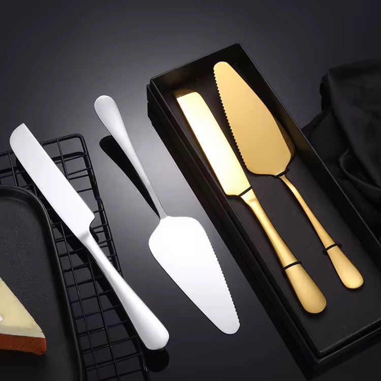 Cake Shovel and Knife Set - Gold, Silver & Rose Gold option - Image 6