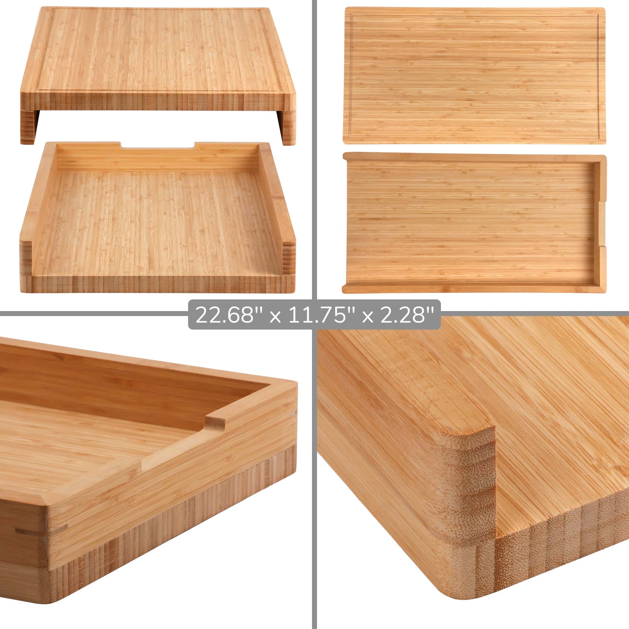 Bamboo Stove Top Cover and Cutting Board - Image 8