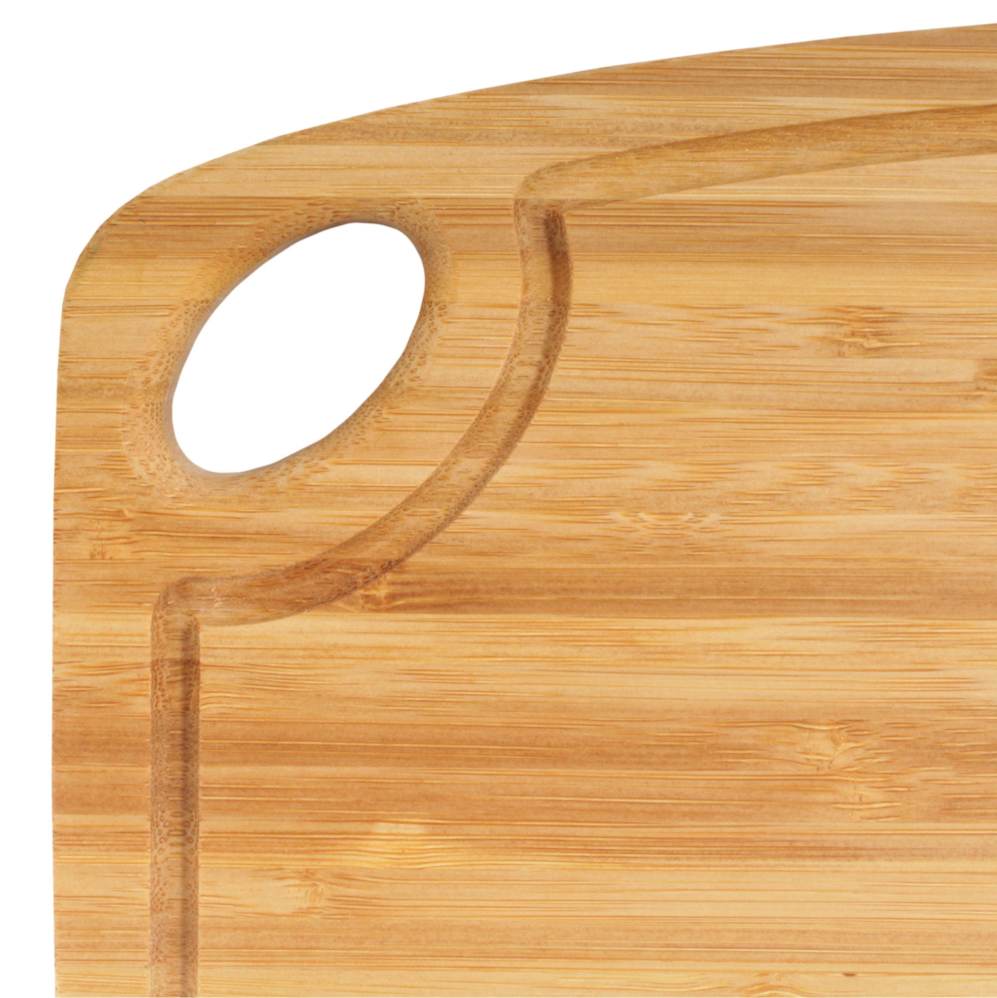 Vertical Cut Bamboo Cutting Board with Hanging Hole 11.75" x 8.63" x 0.40"/0.75" - Image 7