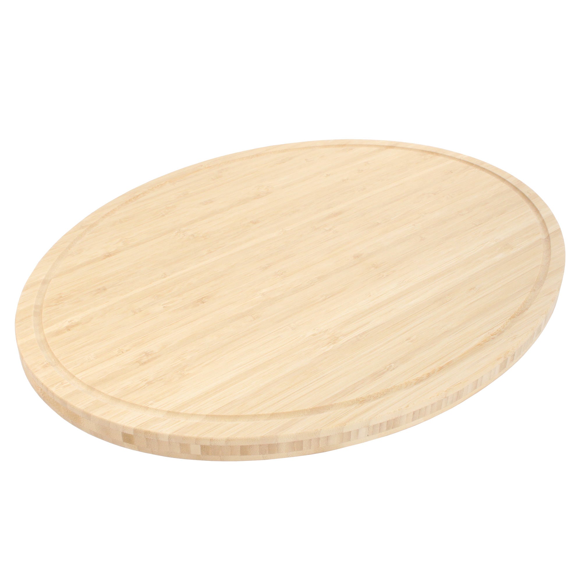 Grooved Oval Bamboo Cutting Board - Image 7