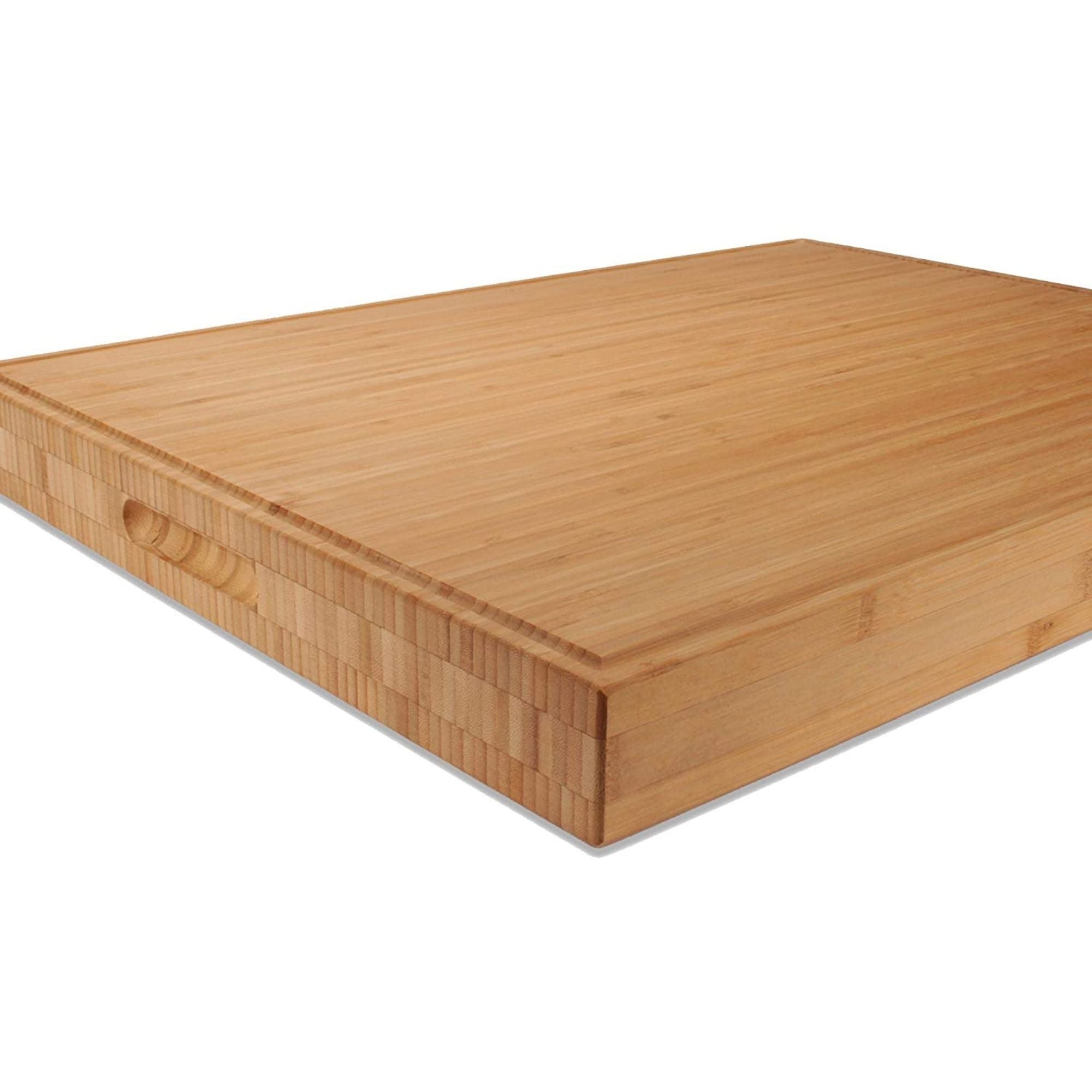 Butcher Block Bamboo Cutting Board 24" x 18" x 2" - Image 3