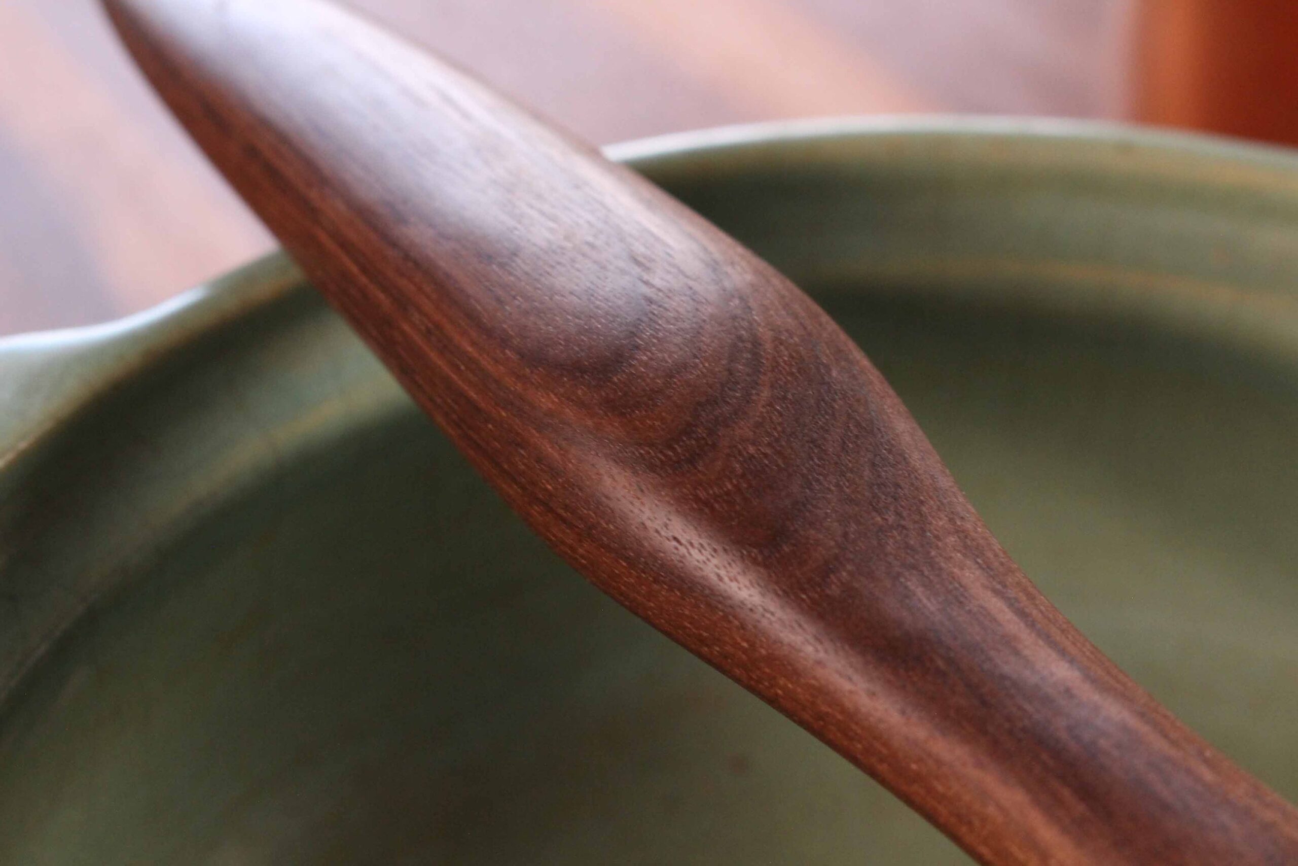 Handmade treenware wooden ergonomic spoon for stirring and serving - Image 3