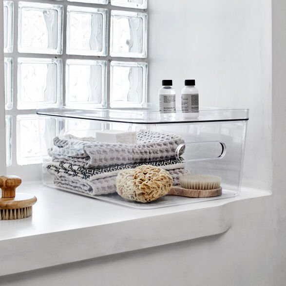 Large Clear Stacking Lidded Fridge Storage Box - Image 8